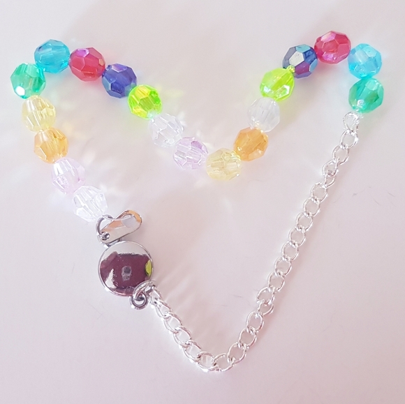 Bejeweled Bracelet Magnetic Clasp Hand Crafted Multi-Colored - Picture 11 of 15